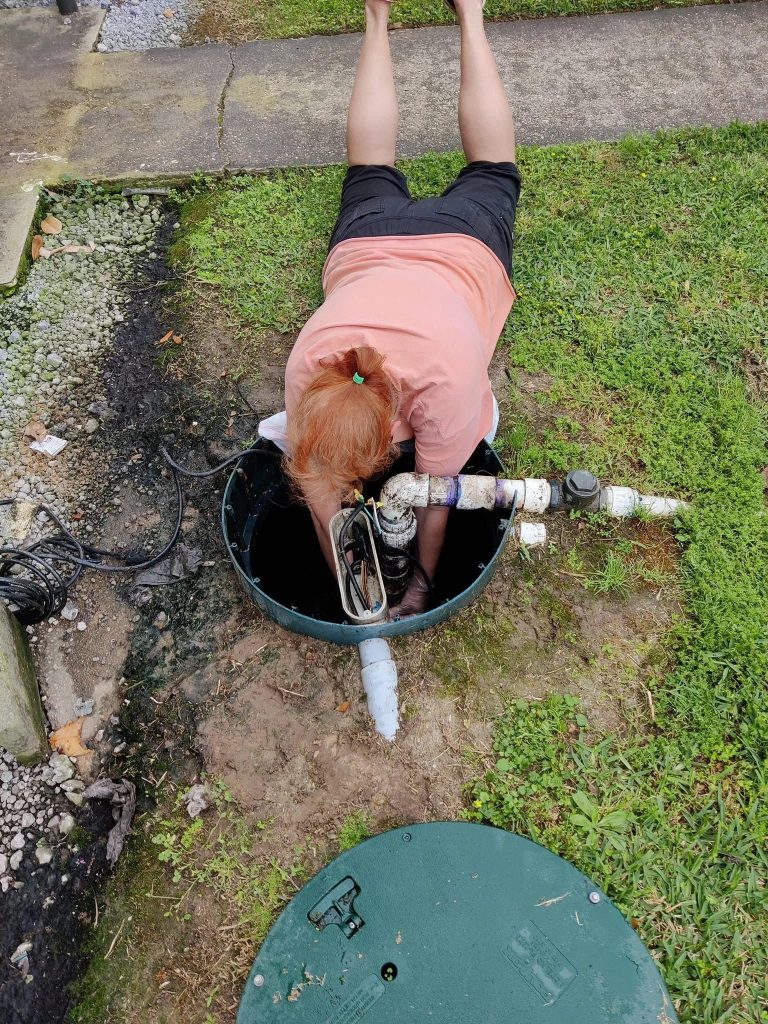 Repairing a septic system